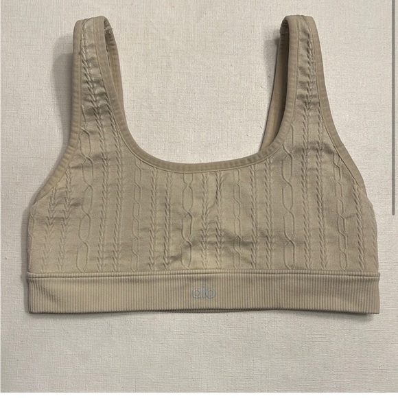 Alo Yoga Seamless Cableknit Bra - Picture 2 of 5